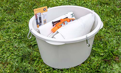 Schuttrutsche Set mit Einfülltrichter von PMG – flexibler Schuttschlauch kaufen